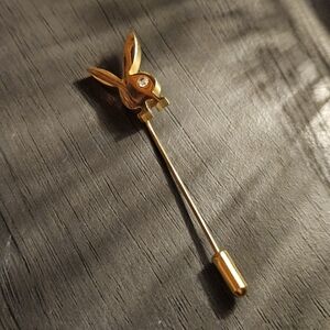 ✨Gold playboy bunny brouche. Vintage. Diamond eye. ✨